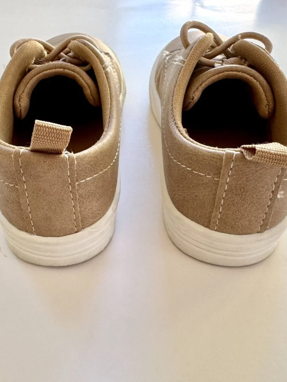 OshKosh B'gosh Putney Tan Faux Suede Sneakers 7M